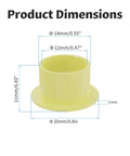 Self Lubricating POM Flanged Sleeve Bearings 12mm ID 14mm OD 11mm Length 4 Pack Must Have For Shafts In Gear And Machinery Oilless Flanged Bushings