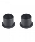 Flanged Sleeve Bearing Set 20mm Bore 23mm Outer Diameter 21mm Length With 30mm Flange 1.5mm Flange Thickness POM Self Lubricating Oilless Bushings Black 2 Pieces