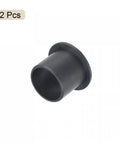 Flanged Sleeve Bearing Set 20mm Bore 23mm Outer Diameter 21mm Length With 30mm Flange 1.5mm Flange Thickness POM Self Lubricating Oilless Bushings Black 2 Pieces