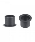 Flanged Sleeve Bearing Set 20mm Bore 23mm Outer Diameter 21mm Length With 30mm Flange 1.5mm Flange Thickness POM Black 2 Pieces