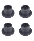 Flanged Sleeve Bearings 5mm Bore 7mm OD 7mm Length POM Self Lubricating Wrapped Oilless Bushings Black 4 Pieces for machinery use