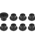 Flanged Sleeve Bearings 8 Pack Plastic Bushings POM Black 10mm Bore 12mm OD 10mm Length Low Friction For Smooth Operation