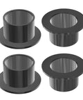 Set Of 4 POM Flanged Sleeve Bearings 8mm ID x 10mm OD x 7mm Length With 15mm Flange Diameter Self Lubricating Oilless Bushings