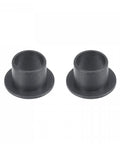 Flanged Sleeve Bearings 10mm Bore 12mm OD 10mm Length POM Oilless Bushings Black 2 Pieces Self Lubricating Plain Bearings