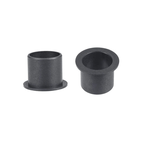 Flanged Sleeve Bearing 20mm Bore 23mm OD 21mm Length POM Self Lubricating Oilless Wrapped Black Bushings
