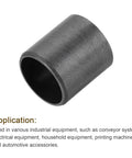 8 Pack POM Sleeve Bearings 12mm ID 14mm OD 15mm Length Self Lubricating Oilless Plastic Bushings Black For DIY Projects And Small Machines Low Friction Maintenance Free Durable Replacement Set