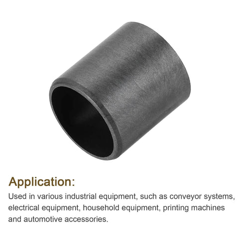 8 Pack POM Sleeve Bearings 12mm ID 14mm OD 15mm Length Self Lubricating Oilless Plastic Bushings Black For DIY Projects And Small Machines Low Friction Maintenance Free Durable Replacement Set