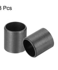 8 Pack POM Sleeve Bearings 12mm ID 14mm OD 15mm Length Self Lubricating Oilless Plastic Bushings Black For DIY Projects