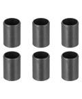 Six Pcs POM Sleeve Bearing Plastic Bushings Self Lubricating Oilless Maintenance Free Black ID 12mm OD 14mm Length 20mm