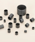Assorted 8 Pack POM Sleeve Bearings Plastic Bushings ID 8mm OD 10mm Length 10mm Self Lubricating Oilless Black Bushing