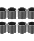 8 Pcs POM Sleeve Bearing Bushings 6mm ID 8mm OD 8mm Length Oil Free Self Lubricating Black Plastic Bearings in a row