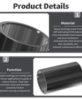 4Pcs POM Oil Free Sleeve Bearings 6mm ID 8mm OD 10mm Length Self Lubricating Black Bushings product details and material use