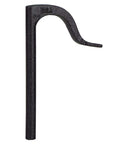 Side view of solid iron 1716 " Bench Hold-Down Clamp, 16-inch long with 8-inch reach, black finish, for securing workpieces.