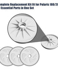 Pool Cleaner Replacement Kit For Polaris 180 280 Vac-Sweep Models with C6 Large Wheels illustrated