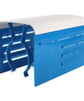 Universal Pool Pump Motor Cover With Adjustable Fit For 1/3 To 2 HP Motors, Durable Hard Plastic Top And Sides, Blue