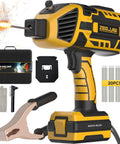 Portable 110V Arc Welder With IGBT Inverter Handheld Electric Welding Gun Five Variable Current Settings Compatible With Three Sixty Fourth To One Eighth Inch Wire Rods For Home DIY And Small Shop Projects Beast Performance ZEGJAW in a kit with 20 welding rods and accessories.