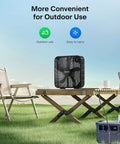 Outdoor view of Go To Box Fan For Bedroom And Living Areas With 3 Speed Settings And 2295 CFM Airflow, Lightweight 5 Blade Design