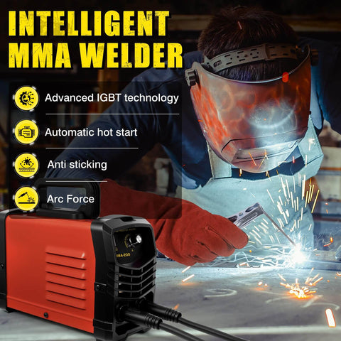Welder using 200 Amp Arc Welder Kit For Home And DIY Portable 110V Stick Welder With IGBT Inverter and Synergic Control