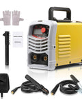 Portable 225Amp Stick Welder With 110V Inverter IGBT Tech, digital display, and accessories for DIY and home shop projects.