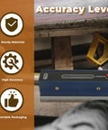 6 Inch Carbon Steel Precision Strip Level With Wooden Box 0.02 Mm Per Meter Accuracy Portable Alignment Tool in use