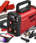 2 In 1 110V Arc And Lift TIG Welder For Home DIY With Hot Start And Anti Stick Arc Force Portable MMA Welding Machine For Beginners And Pros Ppizkk Upgraded 135A Synergic Control 2 In 1 Welding Tool shown with accessories including gloves, welding rods, and mask
