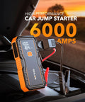 6000A Jump Starter For Gasoline And 12L Diesel Engines Portable Car Battery Jumper Starter 12V Lithium Jump Box with cables