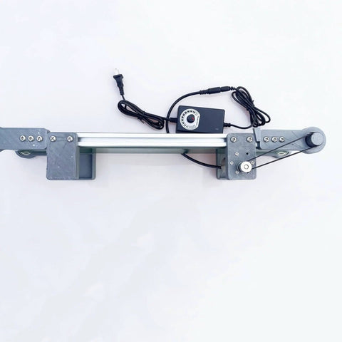 Top view of Automatic Belt Conveyor Portable Conveyor Table Mini Automatic Production Line Anti Static Powered Rubber PVC Belt.