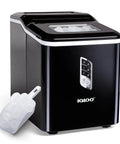 Portable Countertop Ice Maker With LED Control Panel and 1.5 Quart Water Tank Produces 26 Lbs of Ice Per Day with Two Cube Sizes