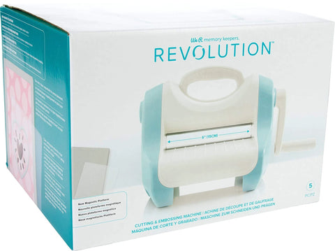 Box of Revolution Portable Die Cutting And Embossing Machine With Magnetic Platform For Precise, Easy Cuts