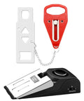 Portable Door Lock And Alarm Kit For Travel And Home Privacy And Safety Dual Protection With A Door Stop Alarm And 120 dB Siren