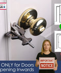 All Metal Portable Door Lock For Travelers With Built In Glass Breaker And Seatbelt Cutter Delivers Hotel Apartment And Home Door Security