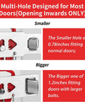 Two pack portable door locks deliver quick, tool free privacy and extra safety for home, hotel, or travel, blocking entry from the outside