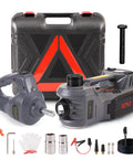 Portable 5 Ton 12V Electric Car Jack Kit With Hydraulic Floor Jack Impact Wrench And Built In 150 PSI Tire Inflator