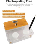 Gold Plating Kit For Jewelry With Electroplating Pen Lightweight Portable Plating Tool Set shown with solution bottles