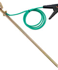 Portable Ground Rod Kit With Half Inch Diameter Eighteen Inch Rod And Five Point One Foot Twelve AWG UL Listed Ground Wire With Crocodile Clips For Electric Fences Antennas And Generators Zinc Coated For Corrosion Resistance