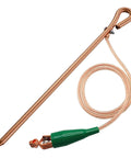 Portable Grounding Rod With 4 Ft Flexible Copper Bonding Wire And Copper Clip