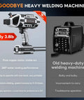 Portable Handheld Arc Welder 110V IGBT Inverter 20 120A Hot Start Anti Stick Welds 3 32nd to 1 8th Inch Rods Tvgoo Grey
