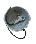 Portable Handheld Oiler Bucket For Pipe Threading With Non Automatic Oil Pipe Threader Oil Gun Lubricator in plastic basin