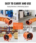 Heavy Duty 16 Inch Utility Blower Fan With Two Speeds Delivers Beastly 5175 CFM At High And 4475 CFM At Low in various settings