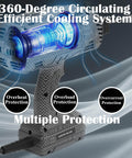 Cooling system of Portable 140A 110V IGBT Inverter Handheld Welder with Hot Start Arc Force Anti Stick and Base Stand