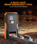 6000A Jump Starter For Gasoline And 12L Diesel Engines Portable Car Battery Jumper Starter 12V Lithium Jump Box with LED Display
