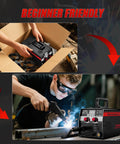 Beginner using 3 in 1 MIG TIG Stick Welder for Home DIY and Metal Repair, 145A Flux Core Inverter Gasless Welder With Synergy Control