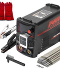 110V 135A MMA Arc Welder With Digital Display And Overheat Protection Hot Start Quick Connector Portable Mini Stick Welder For Home DIY Includes Gloves And 20 Rods.