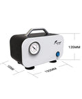 Oil Free Diaphragm Lab Vacuum Pump Portable For Filtration With Ten Liters Per Minute Capacity And Rubber Tube 110 To 220 Volt Universal Power Supply