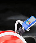 High Efficiency Automatic Oil Suction Pump With ABS Body attached to red canister
