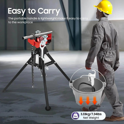 Portable Handheld Oiler Bucket And Oil Gun Kit 4.55L One Gallon With 4.59ft Long Hose in use on job site