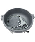 Portable Handheld Oiler Bucket for Pipe Threading with Non Automatic Oil Pipe Threader Oil Gun Lubricator in gray drum