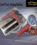 110V Plastic Welding Machine 50W Auto Bumper Repair Kit with case and accessories in front of a car