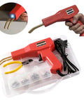 110V Plastic Welding Machine 50W Auto Bumper Repair Kit With Flat Corner Outside Corner Inside Corner Wave Staples And Knife
