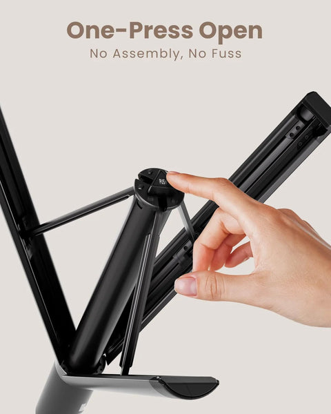Hand adjusting Portable Projector Stand For Outdoor And Home Theater Use, Adjustable 32 Inch Tripod With One Quarter Inch Screw Adapter